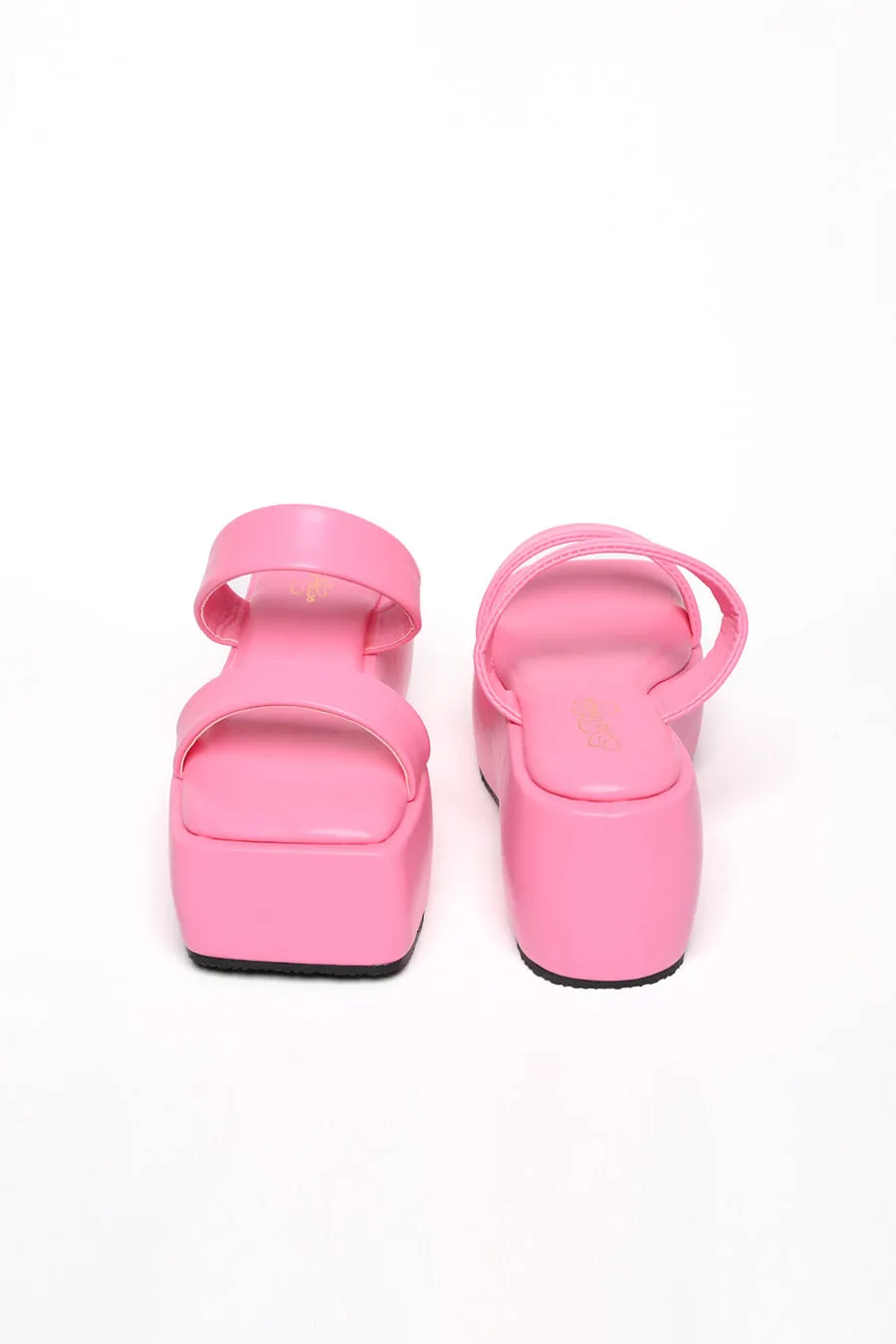 Pink Flatforms Heels